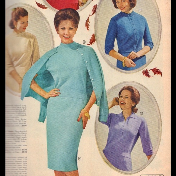 #D3 Vintage Alfred Werber Tiffany Blue Beaded & Lace Detail Cocktail Dress - Picture 4 of 7